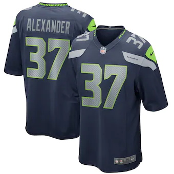 mens nike shaun alexander college navy seattle seahawks gam